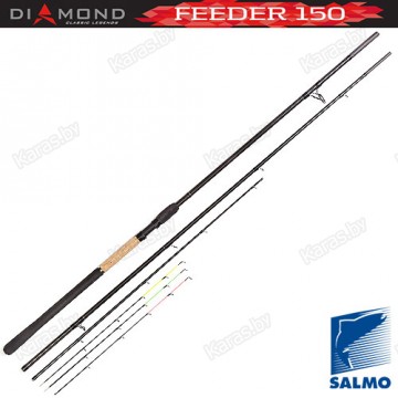 Удилище фидерное SALMO DIAMOND FEEDER 150 3.9м, углеволокно, тест до 150, 295гр